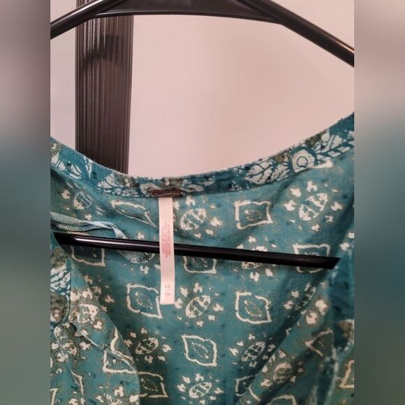 Free People Forest Hazy Maisy Oversized Maxi Dress Green Xs - Picture 5 of 11